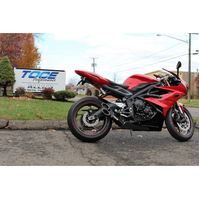 Toce Razor Tip Decat Exhaust - Triumph Daytona 675 2013-2016