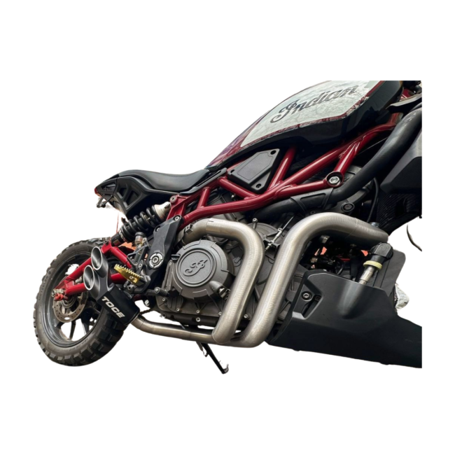 Toce Low Mount Sport Edition Race Exhaust - Indian FTR1200 / FTR1200S / Sport / Carbon / R - Adventure Parts