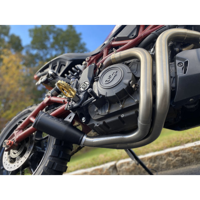 Toce Low Mount Sport Edition Race Exhaust - Indian FTR1200 / FTR1200S / Sport / Carbon / R - Adventure Parts