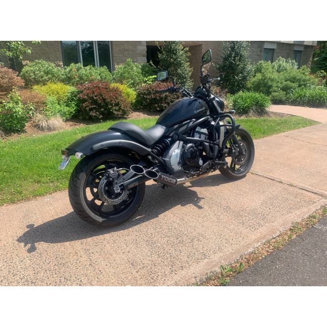 Toce Upswept Double Down Full Exhaust - Kawasaki Vulcan 650 S 2015-2025 - Adventure Parts