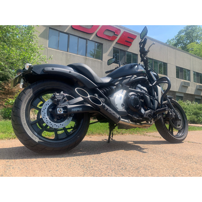 Toce Upswept Double Down Full Exhaust - Kawasaki Vulcan 650 S 2015-2025 - Adventure Parts
