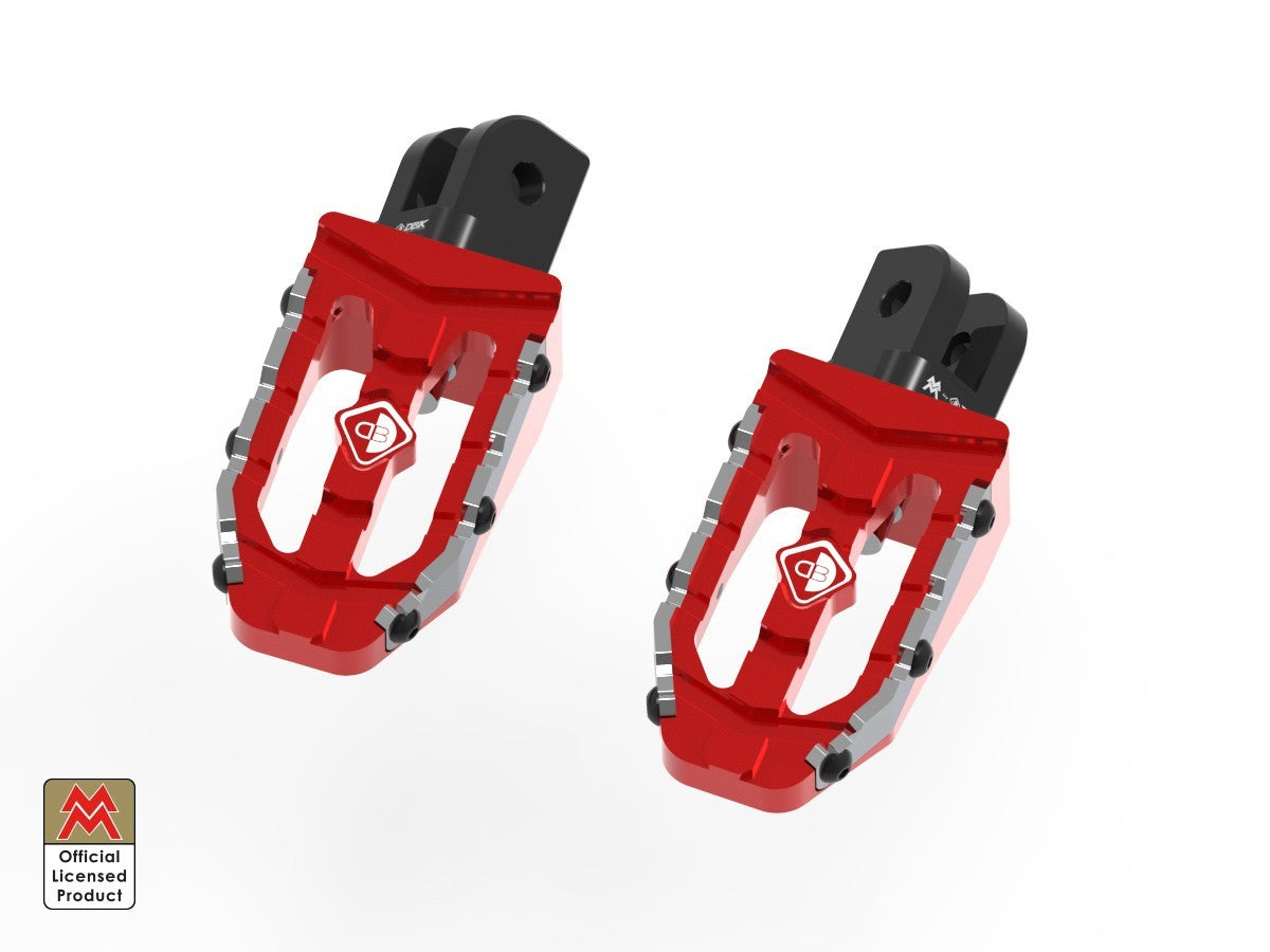 DBK Pilot Footpegs Kit Off-Road Moto Morini X Cape 650 2021-2025