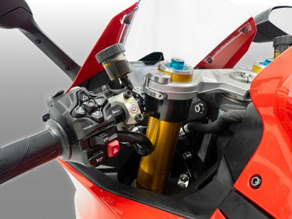 DBK Half-Handlebars Clamps For Mounting Racing Ducati Panigale V2 2025 - Adventure Parts