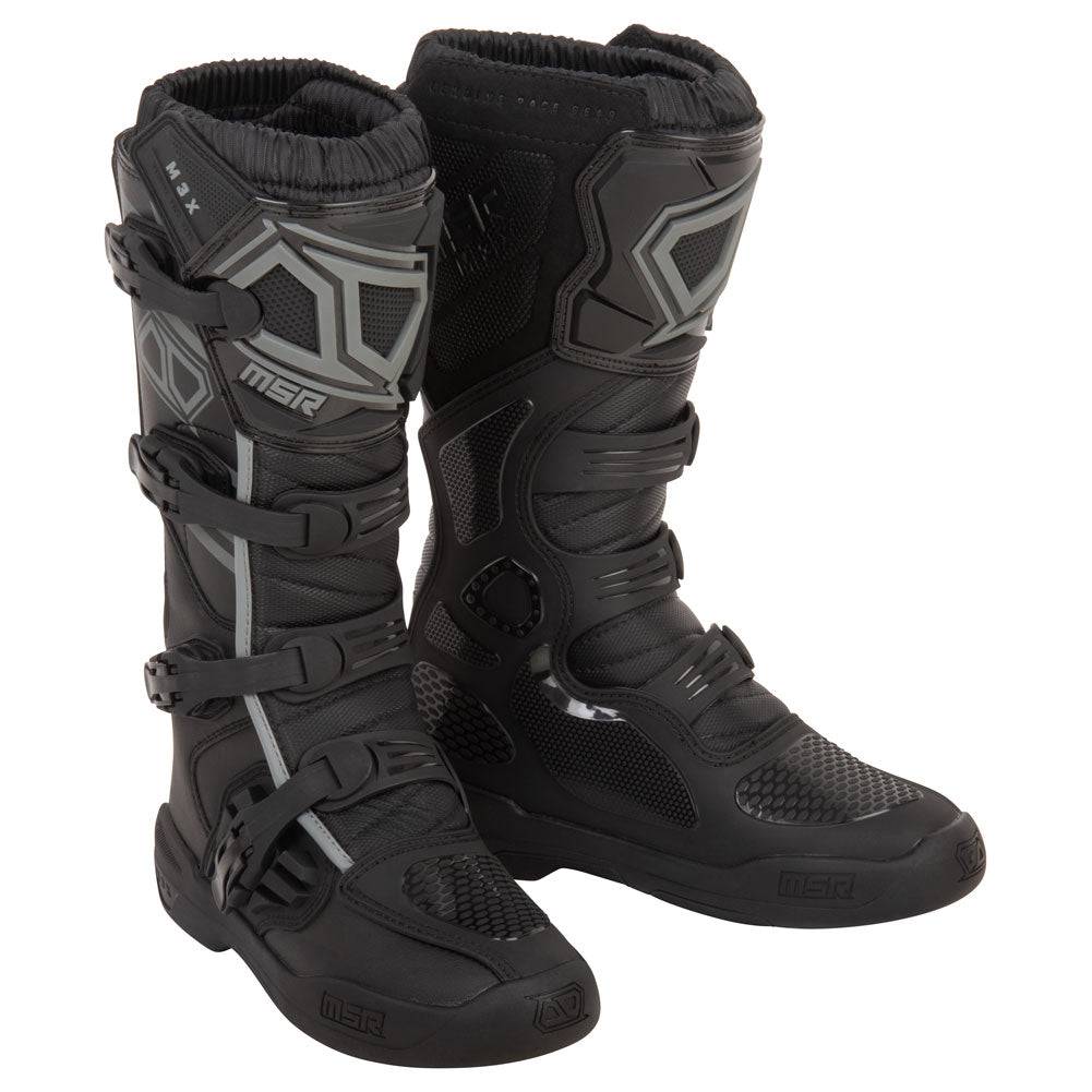 Motocross Boots Dirt Bike Boots For Men MSR Youth M3X (7, Black