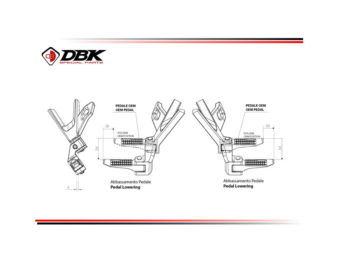 DBK Footpeg Comfort Kit Passenger BMW R1300GS 2024-2025