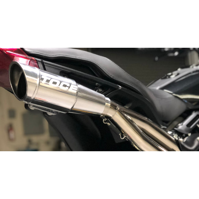 Toce High Mount 2-1 Visor Tip Full Exhaust System- Indian FTR1200