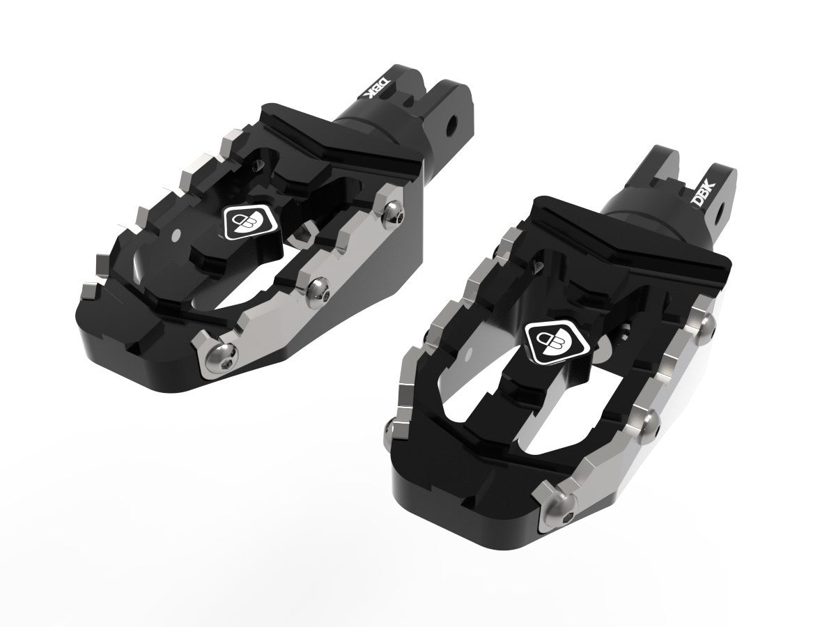 DBK Adjustable Off-Road Pilot Pedals Kit (Ø6mm Pin) Ducati Diavel 2011-2022