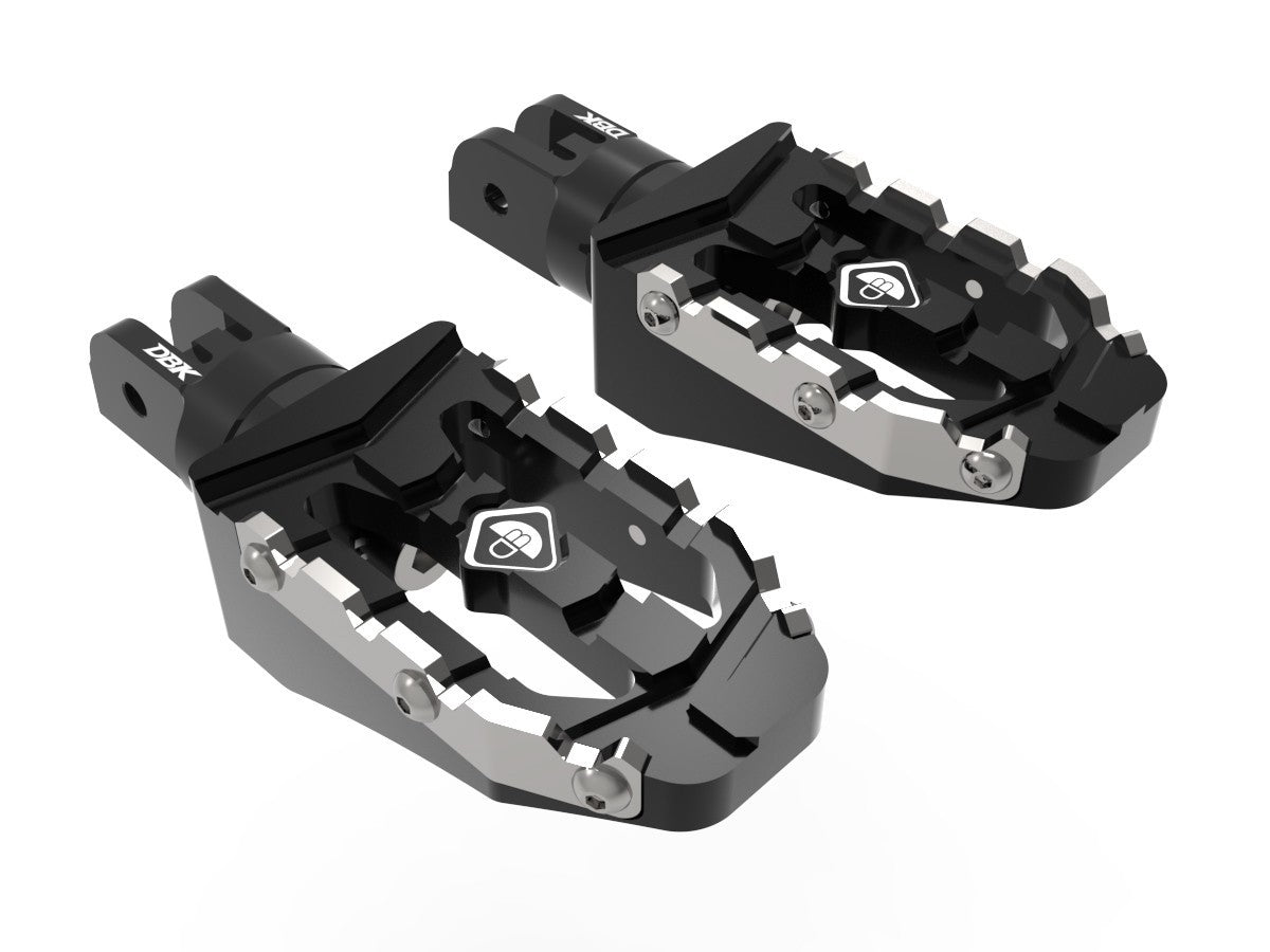 DBK Adjustable Off-Road Pilot Pedals Kit (Ø6mm Pin) Ducati Diavel 2011-2022
