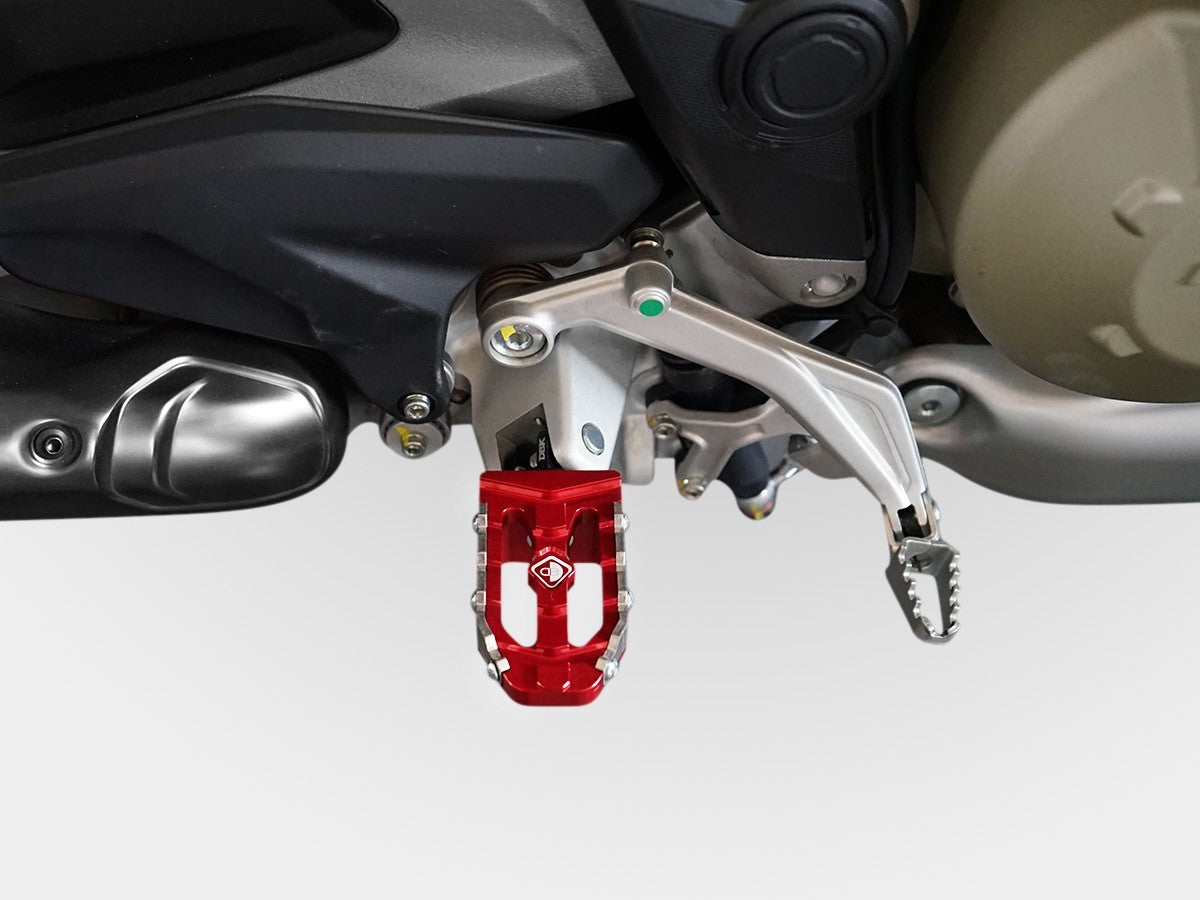 DBK Adjustable Off-Road Pilot Pedals Kit (Ø6mm Pin) Ducati Diavel 2011-2022