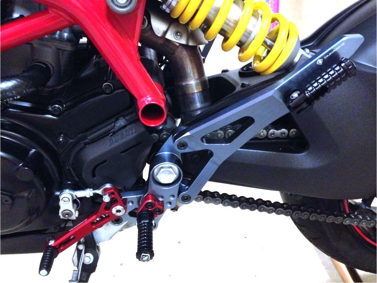 DBK Passenger Pegs Kit Ducati Hypermotard 2013-2018 - Adventure Parts