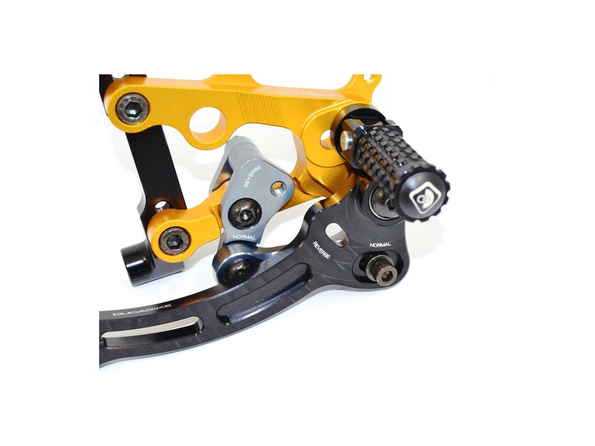 DBK Adjustable Rearset Ducati Panigale 2012-2024 - Adventure Parts