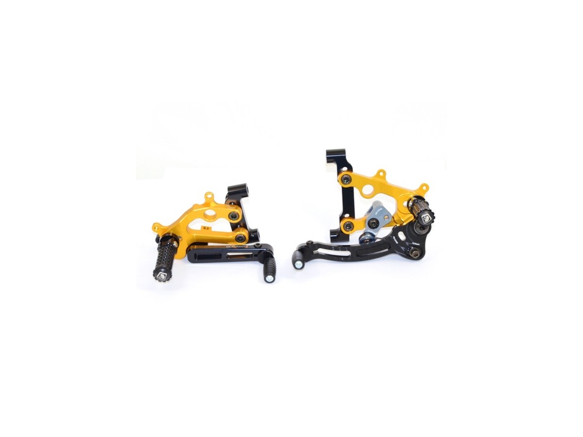 DBK Adjustable Rearset Ducati Panigale 2012-2024 - Adventure Parts