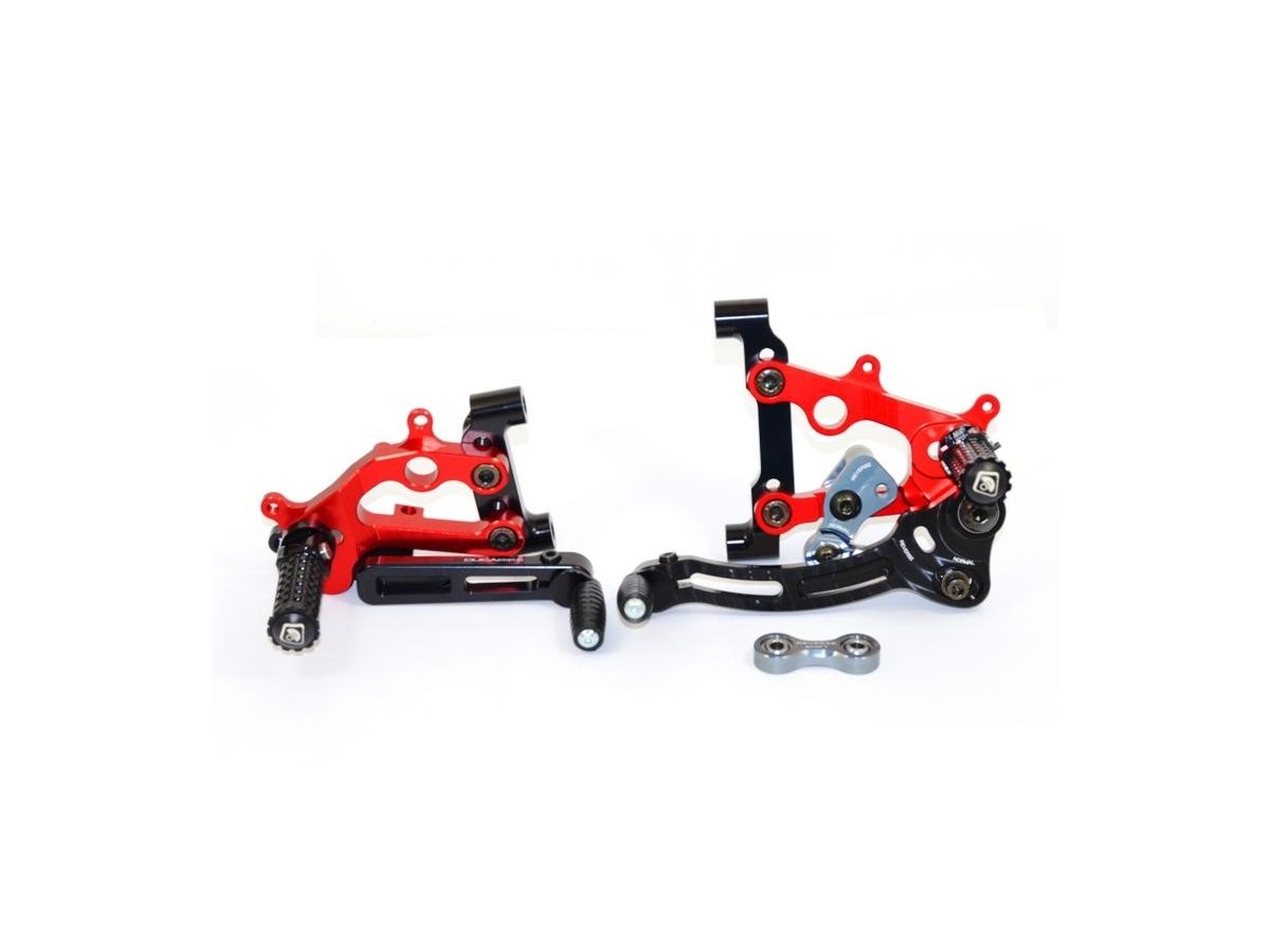 DBK Adjustable Rearset Ducati Panigale 2012-2024 - Adventure Parts