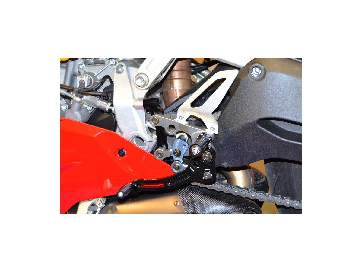 DBK Adjustable Rearset Ducati Panigale 2012-2024 - Adventure Parts