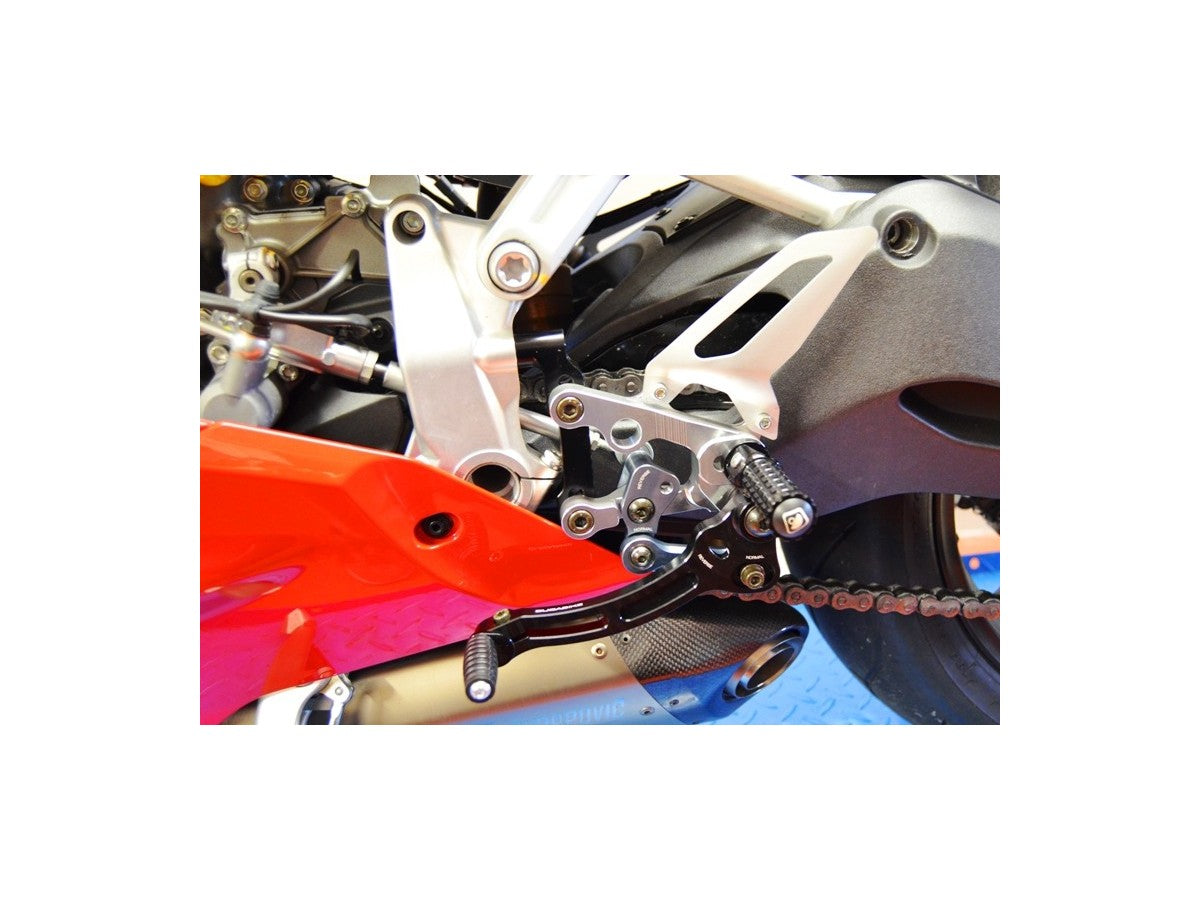 DBK Adjustable Rearset Ducati Panigale 2012-2024 - Adventure Parts