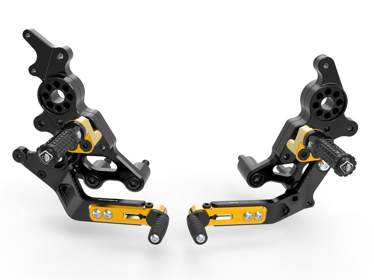 DBK Rearset Adjustable Ducati Hypermotard 950 /RVE 2019-2025 - Adventure Parts