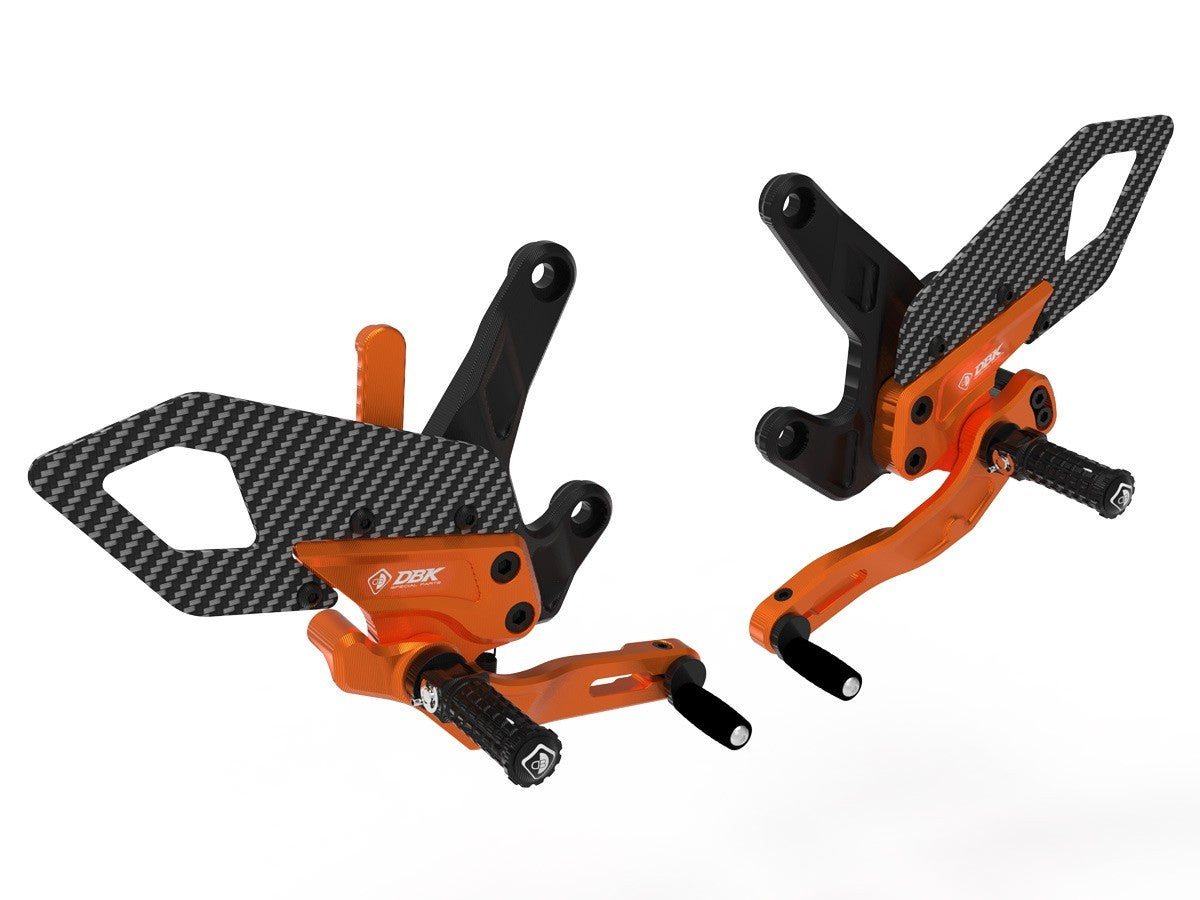 DBK Rearsets Adjustable Pilot Kit KTM 990 Duke 2024-2025