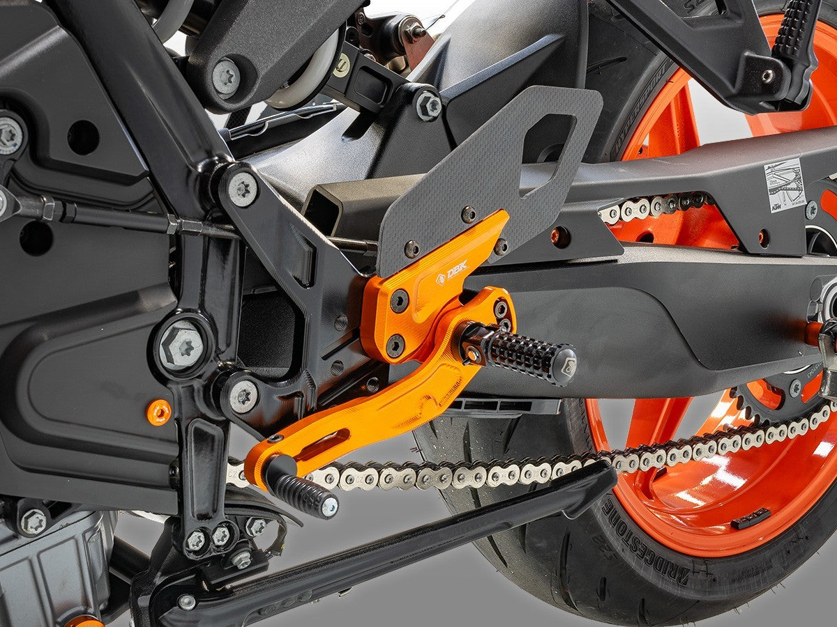 DBK Rearsets Adjustable Pilot Kit KTM 990 Duke 2024-2025