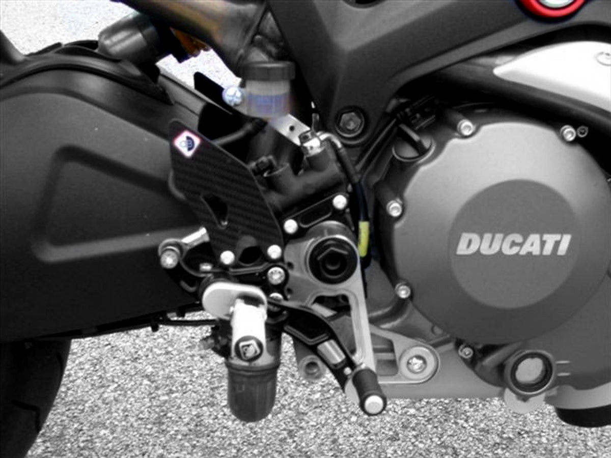 DBK Rearset Pilot Ajustable Ducati Monster 2003-2008 - Adventure Parts