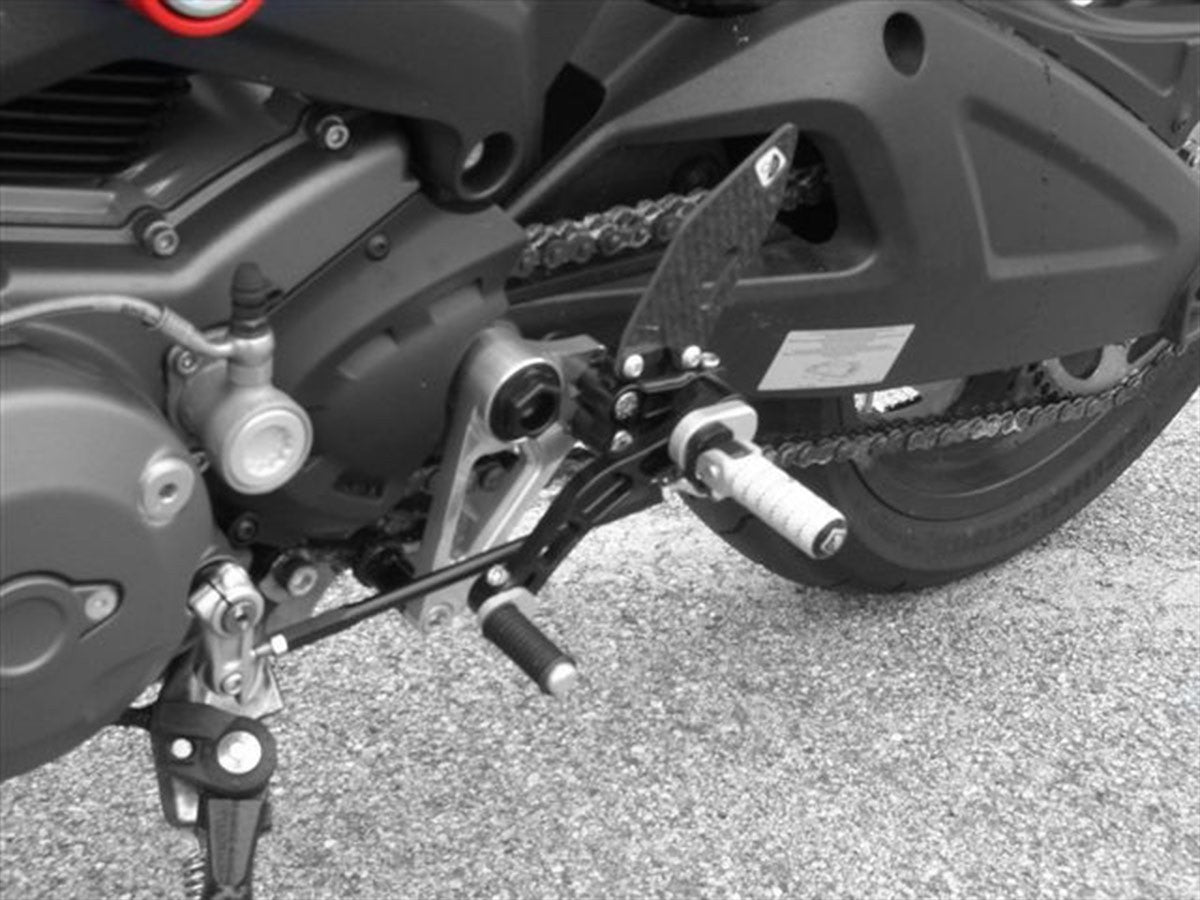 DBK Rearset Pilot Ajustable Ducati Monster 2003-2008 - Adventure Parts