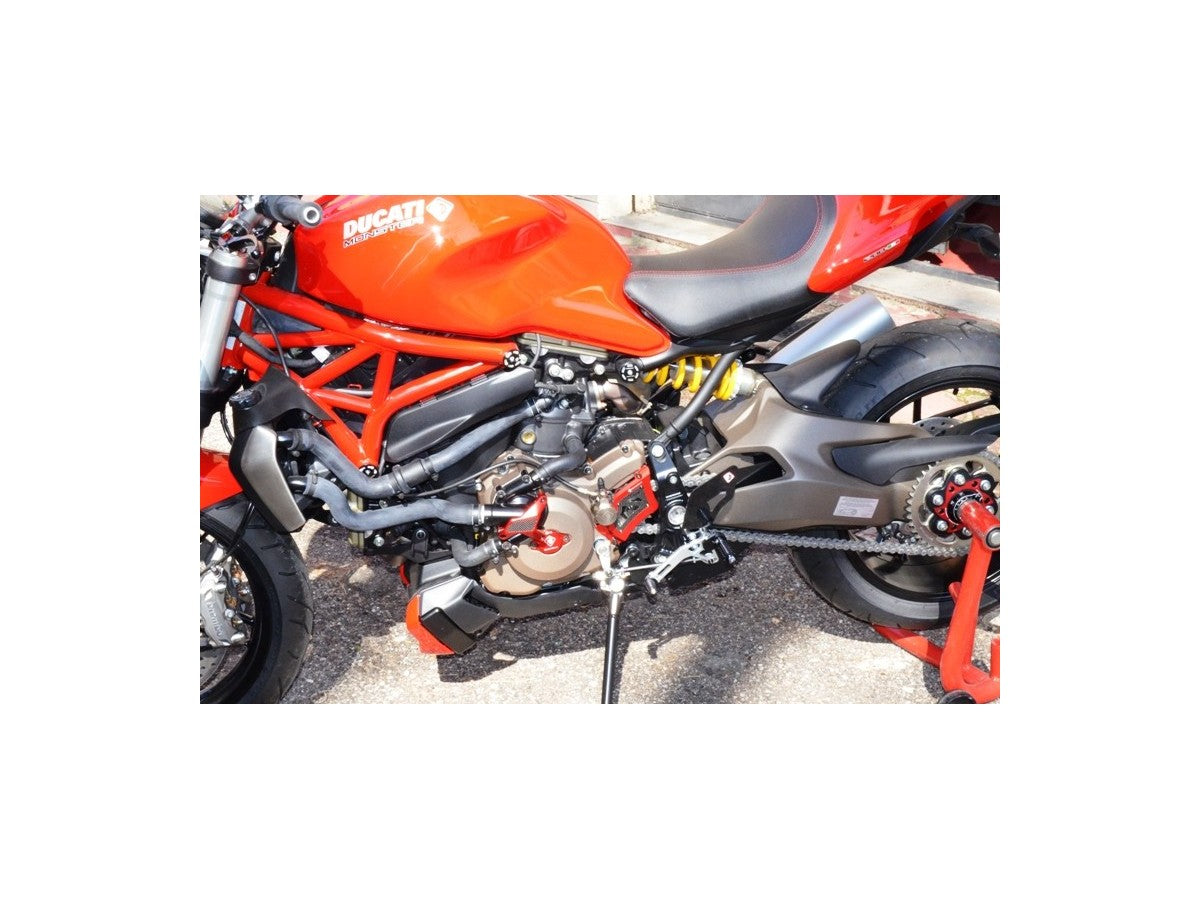 DBK Rearset Pilot Adjustable Ducati Monster 2014-2017 - Adventure Parts