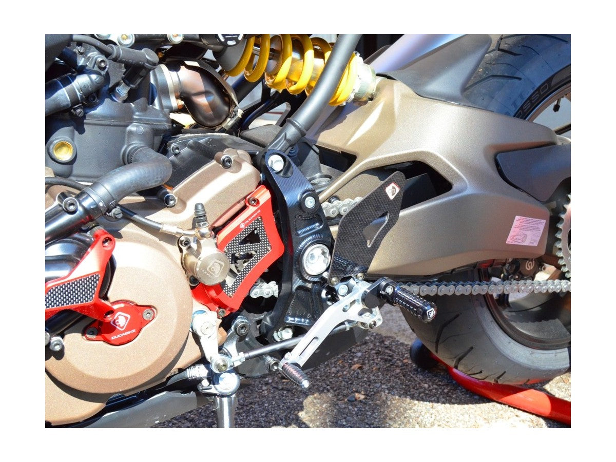 DBK Rearset Pilot Adjustable Ducati Monster 2014-2017 - Adventure Parts