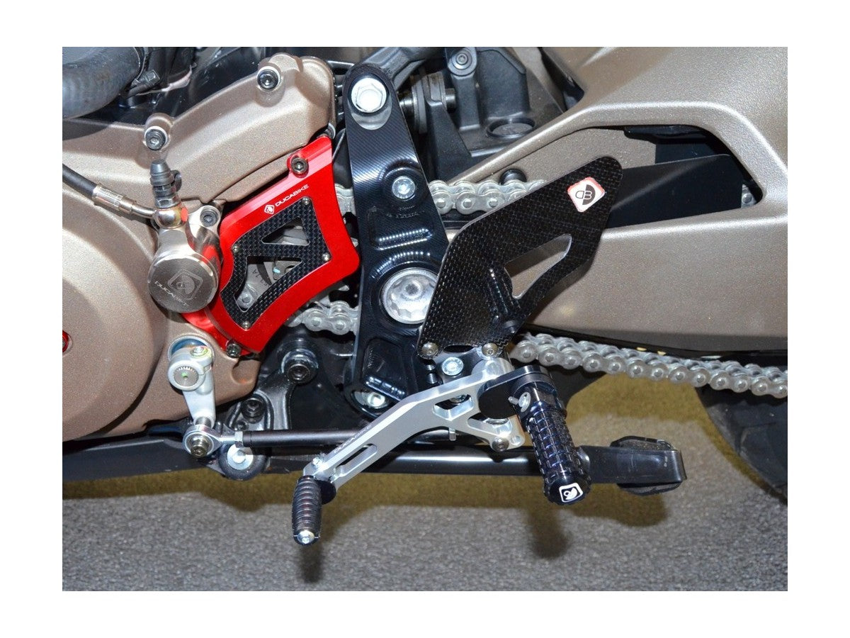 DBK Rearset Pilot Adjustable Ducati Monster 2014-2017 - Adventure Parts