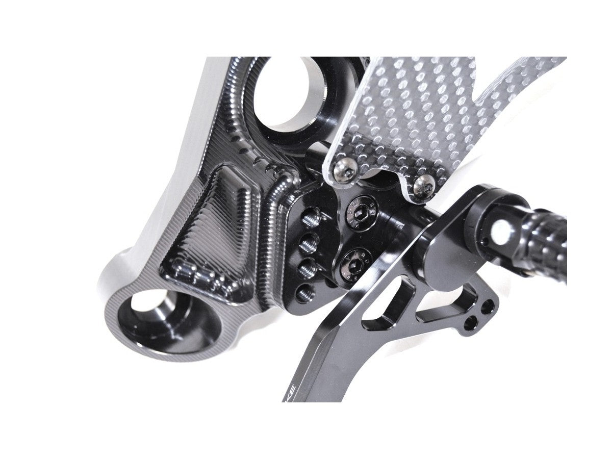 DBK Rearset Pilot Adjustable Ducati Monster 2014-2017 - Adventure Parts