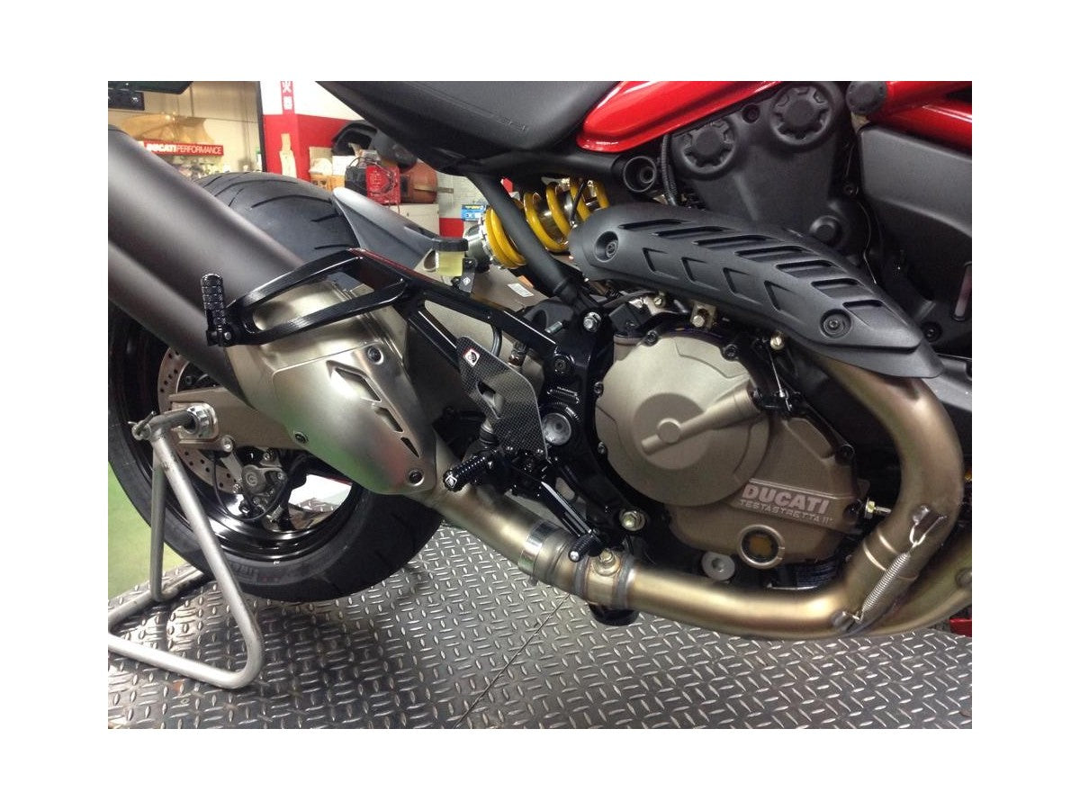 DBK Rearset Pilot Adjustable Ducati Monster 2014-2017 - Adventure Parts