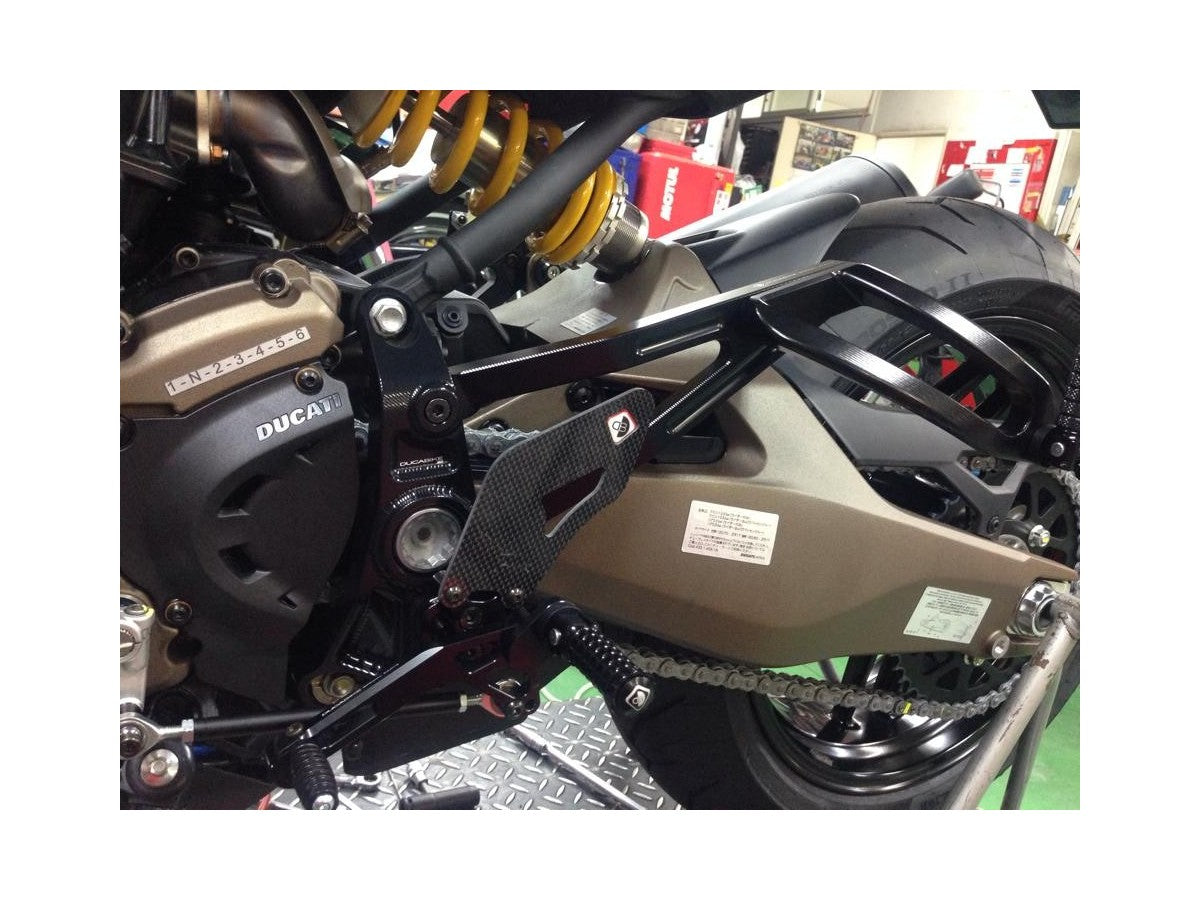 DBK Rearset Pilot Adjustable Ducati Monster 2014-2017 - Adventure Parts