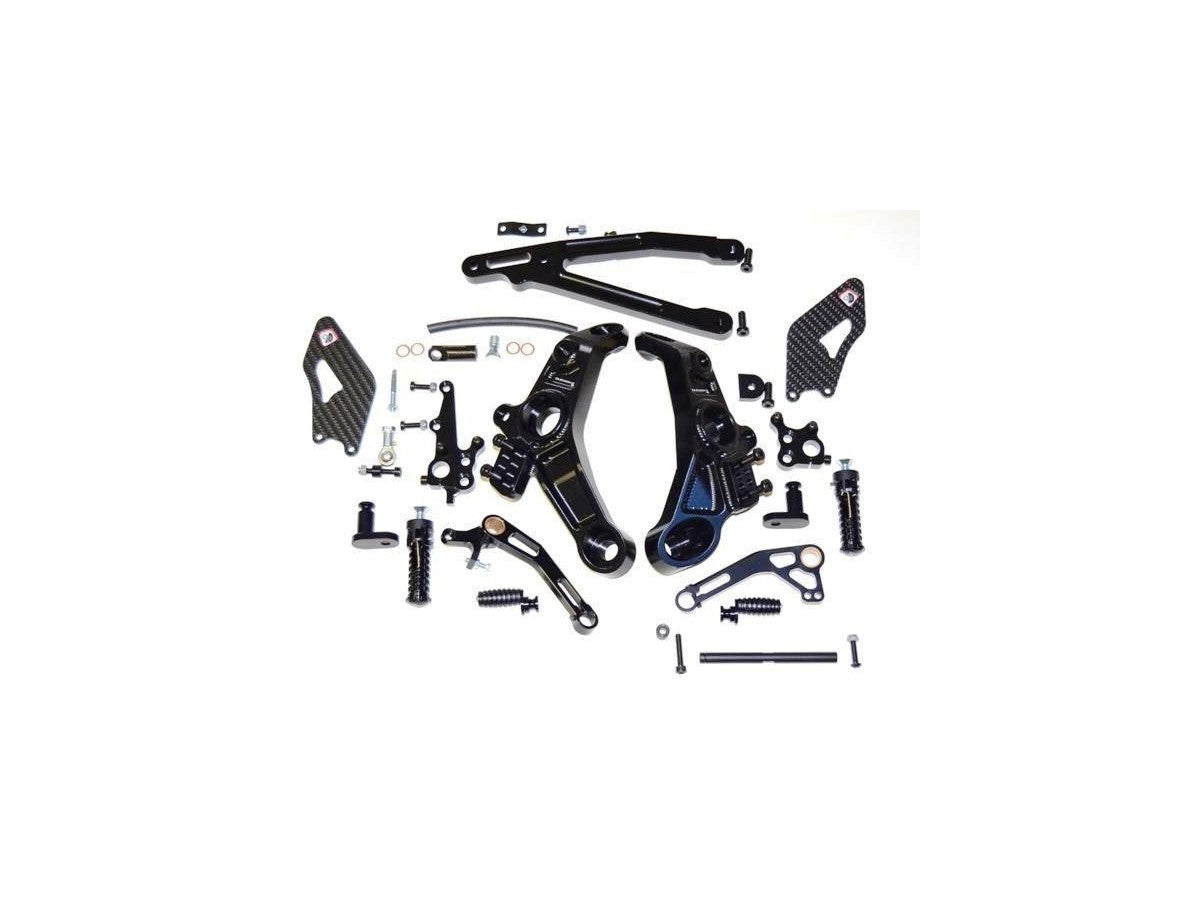 DBK Rearset Pilot Adjustable Ducati Monster 2014-2017 - Adventure Parts