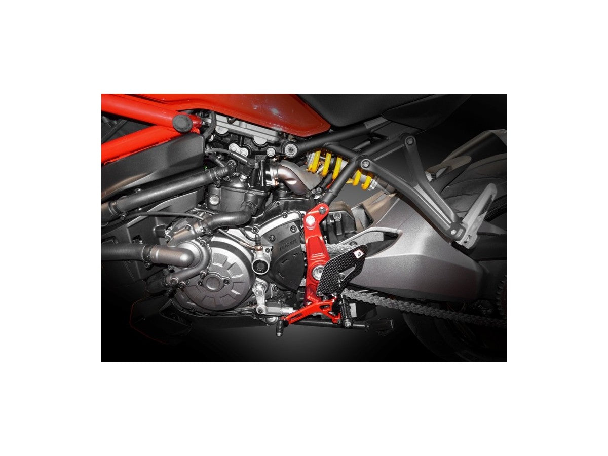 DBK Rearset Adjustable Ducati Monster 1200R 2016-2019 - Adventure Parts
