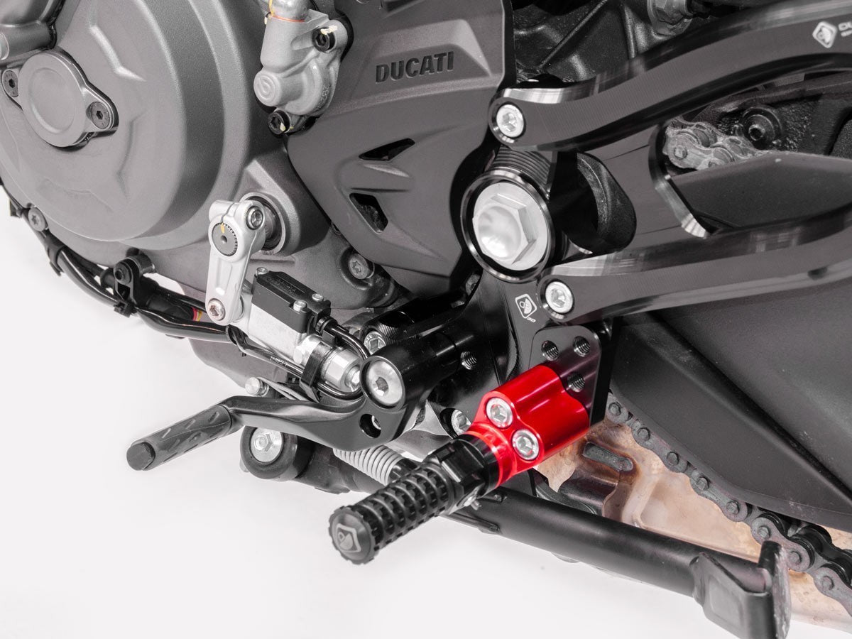 DBK Adjustable Rearset Ducati Monster 2021-2025 - Adventure Parts