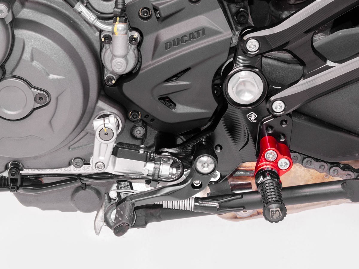 DBK Adjustable Rearset Ducati Monster 2021-2025 - Adventure Parts