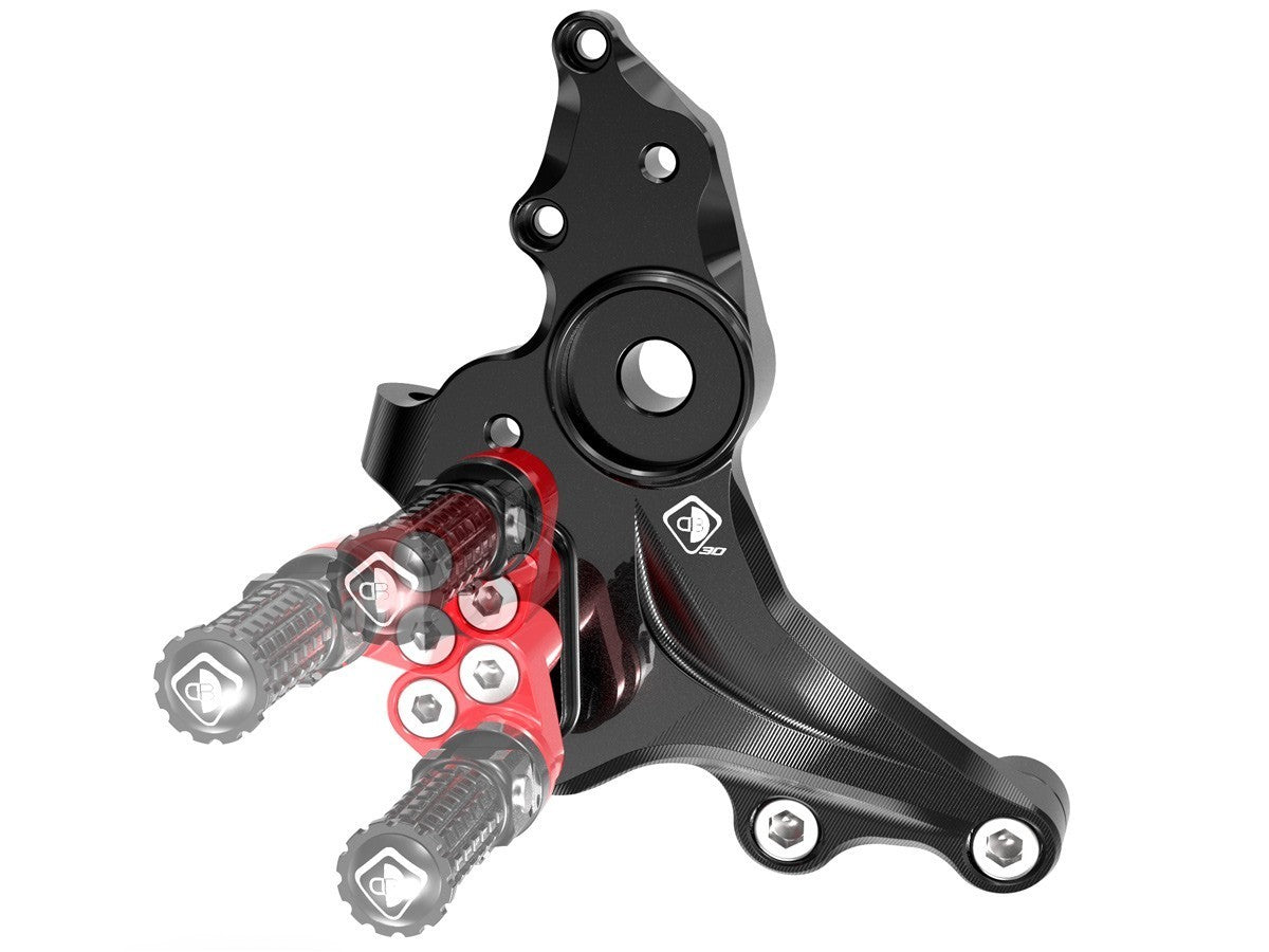 DBK Adjustable Rearset Ducati Monster 2021-2025 - Adventure Parts