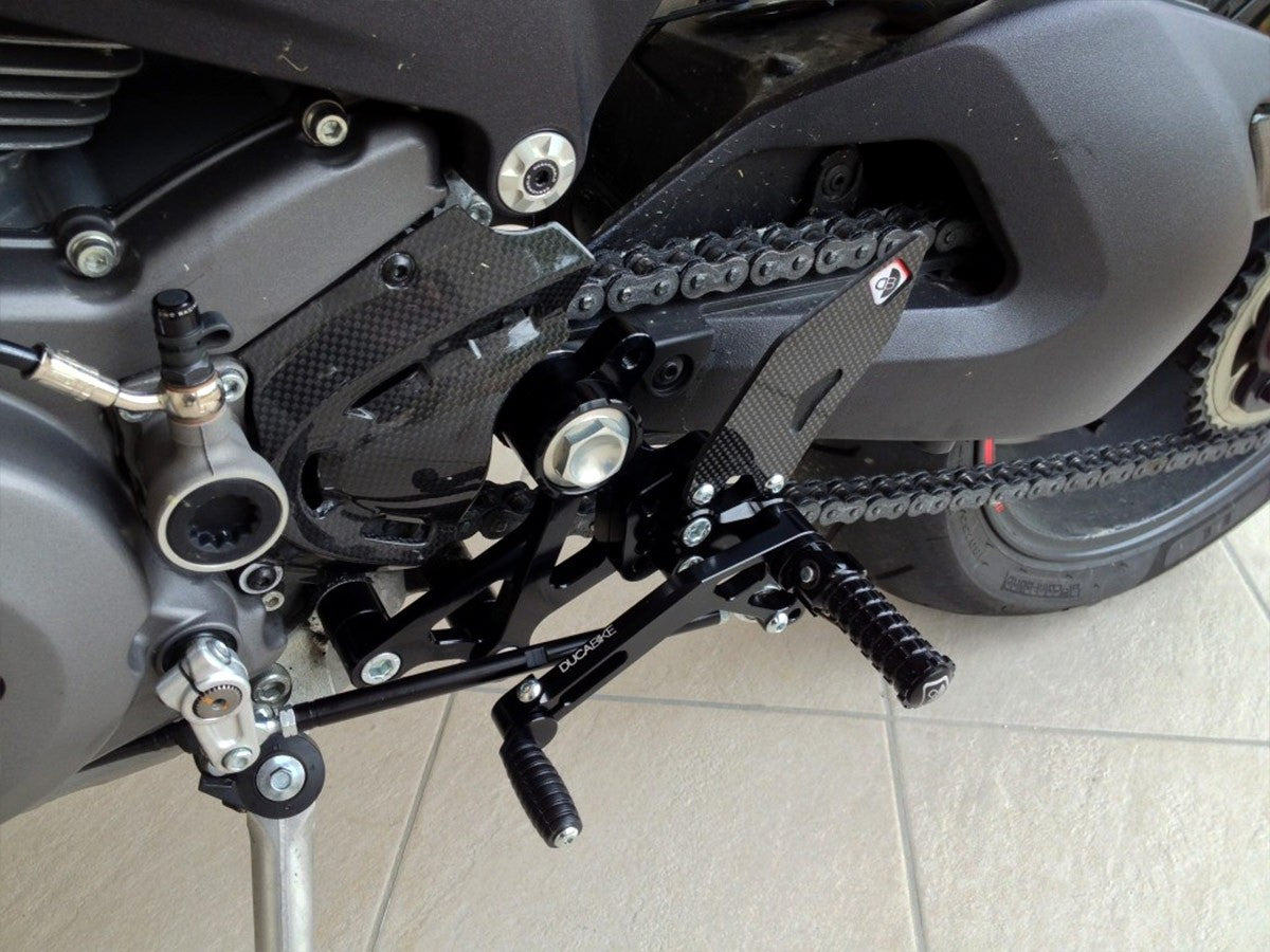 DBK Rearset Pilot Adjustable Ducati Monster 2008-2014 - Adventure Parts
