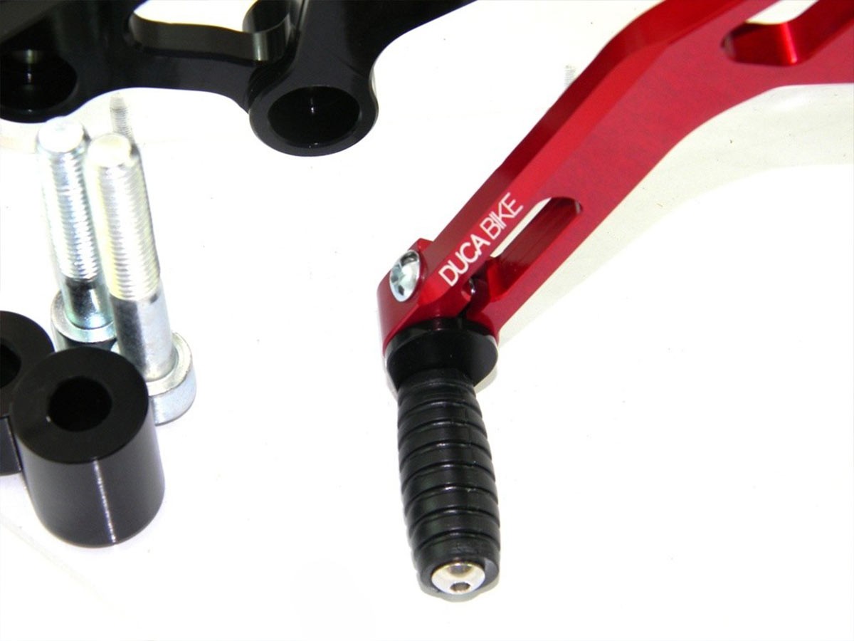 DBK Rearset Pilot Adjustable Ducati Monster 2008-2014 - Adventure Parts