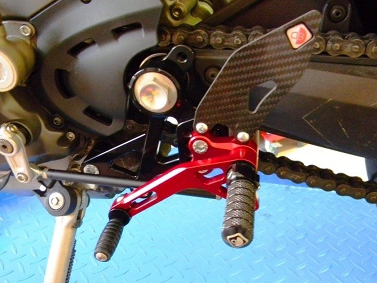 DBK Rearset Pilot Adjustable Ducati Monster 2008-2014 - Adventure Parts