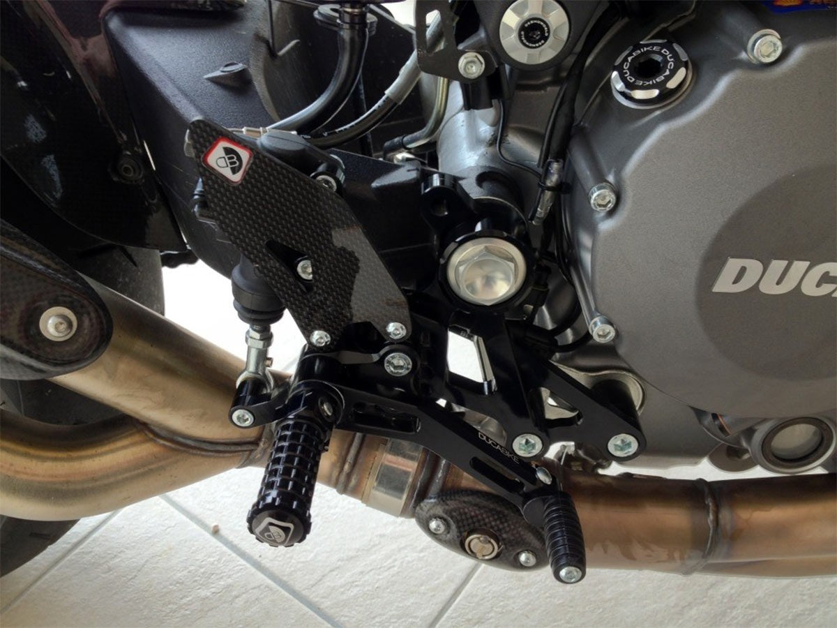 DBK Rearset Pilot Adjustable Ducati Monster 2008-2014 - Adventure Parts
