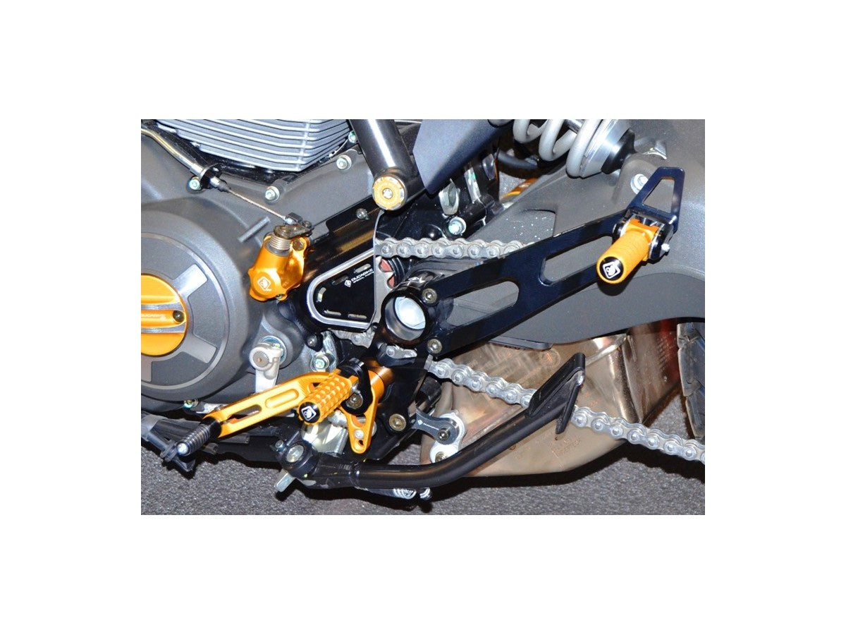 97 DBK Rearset Passenger Kit Ducati Monster 797 2017-2020