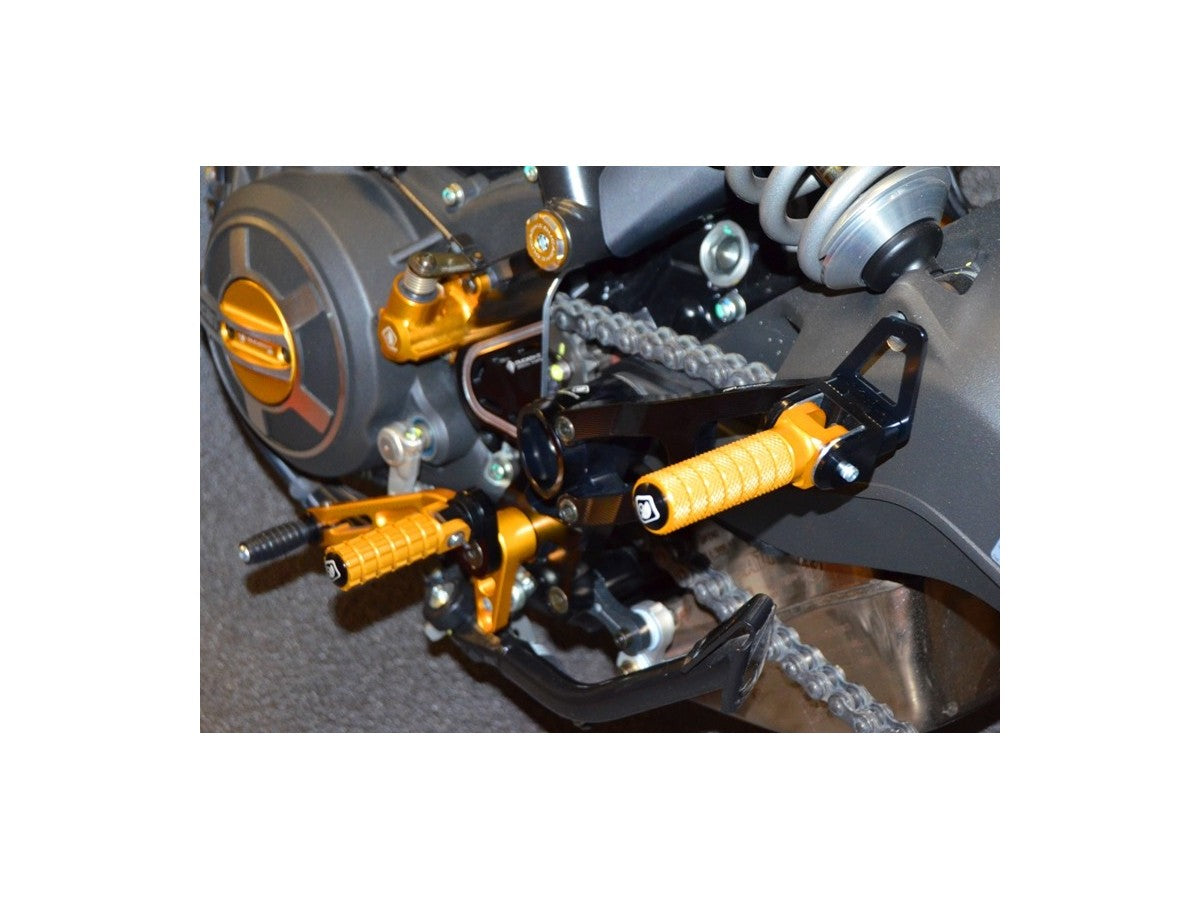 97 DBK Rearset Passenger Kit Ducati Monster 797 2017-2020