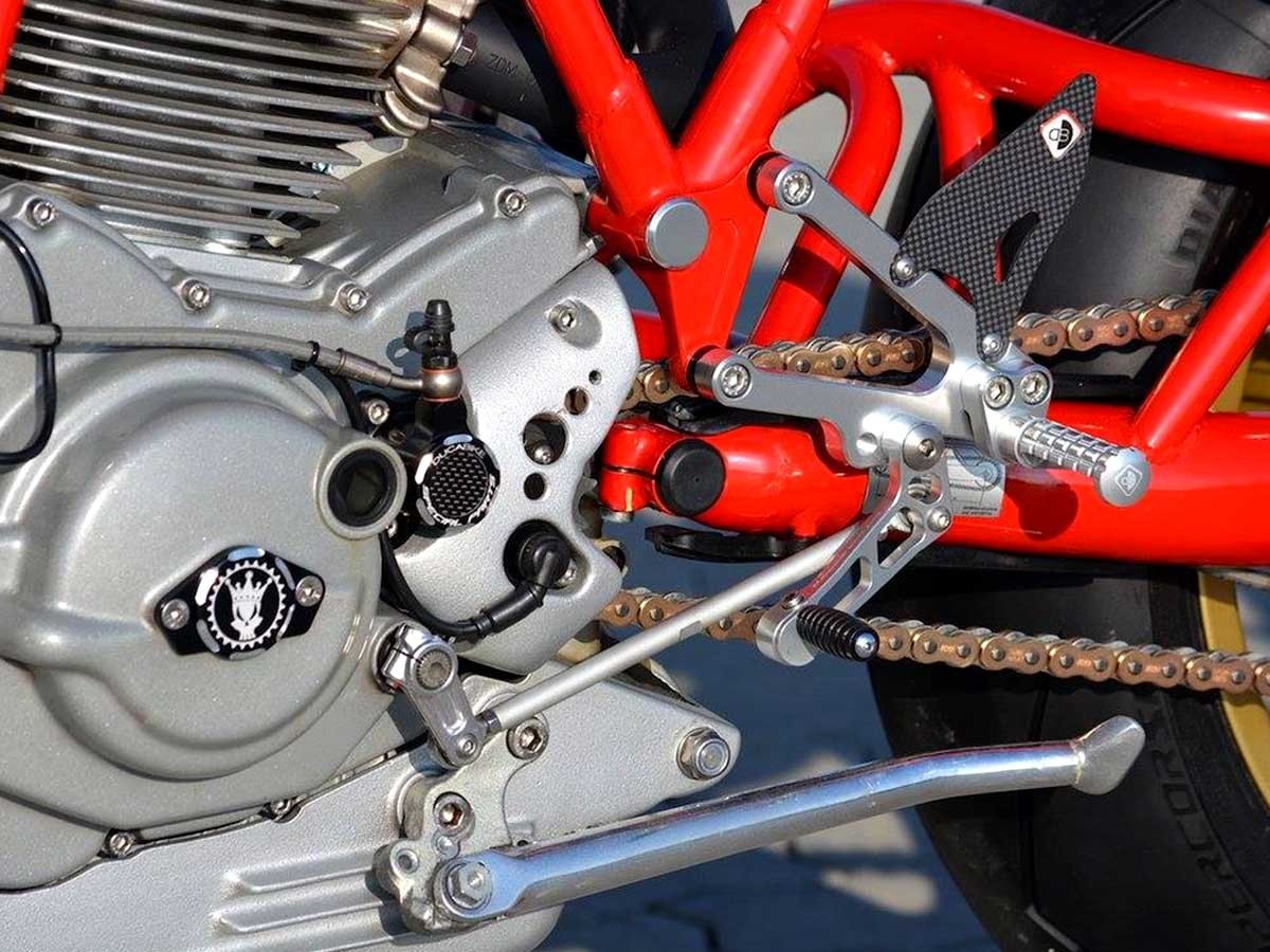 DBK Rearset Pilot Adjustable Ducati Super Sport 1999-2007 - Adventure Parts