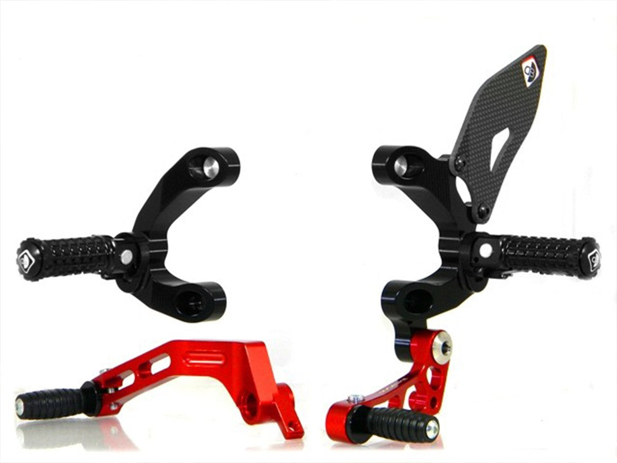 DBK Rearset Pilot Adjustable Ducati Streetfighter 2009-2015 - Adventure Parts