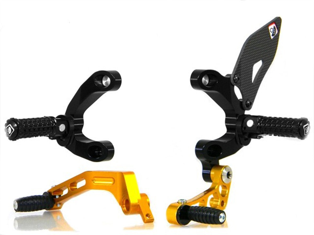 DBK Rearset Pilot Adjustable Ducati Streetfighter 2009-2015 - Adventure Parts