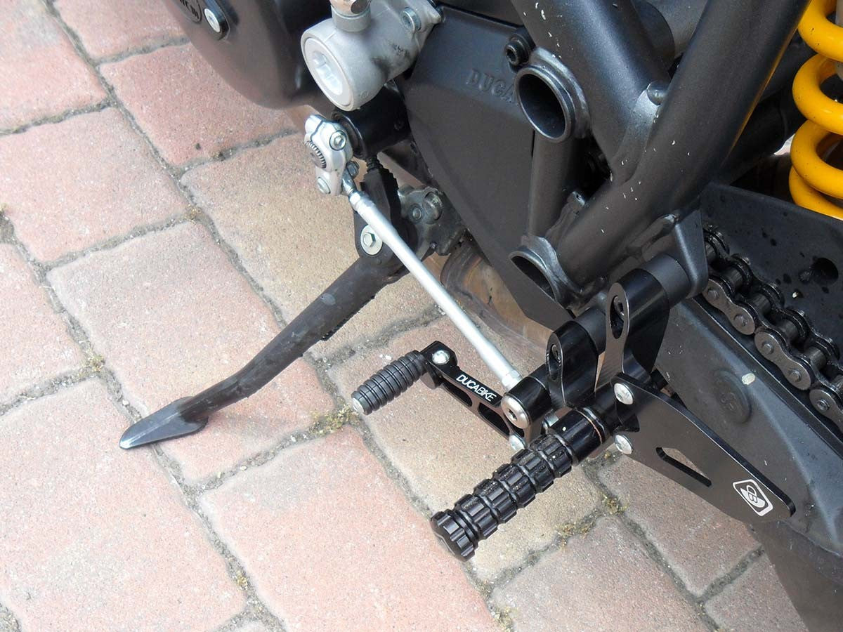 DBK Rearset Pilot Adjustable Ducati Streetfighter 2009-2015 - Adventure Parts
