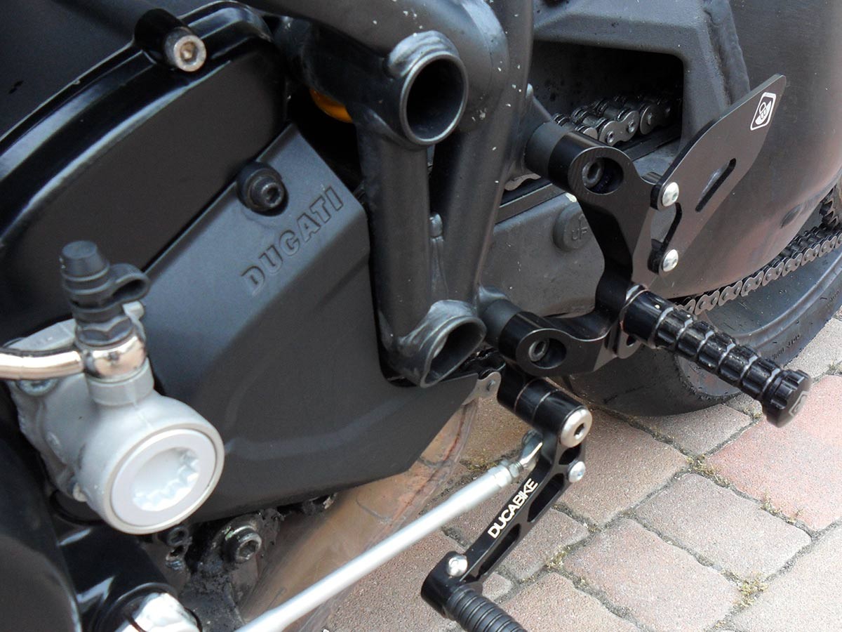 DBK Rearset Pilot Adjustable Ducati Streetfighter 2009-2015 - Adventure Parts