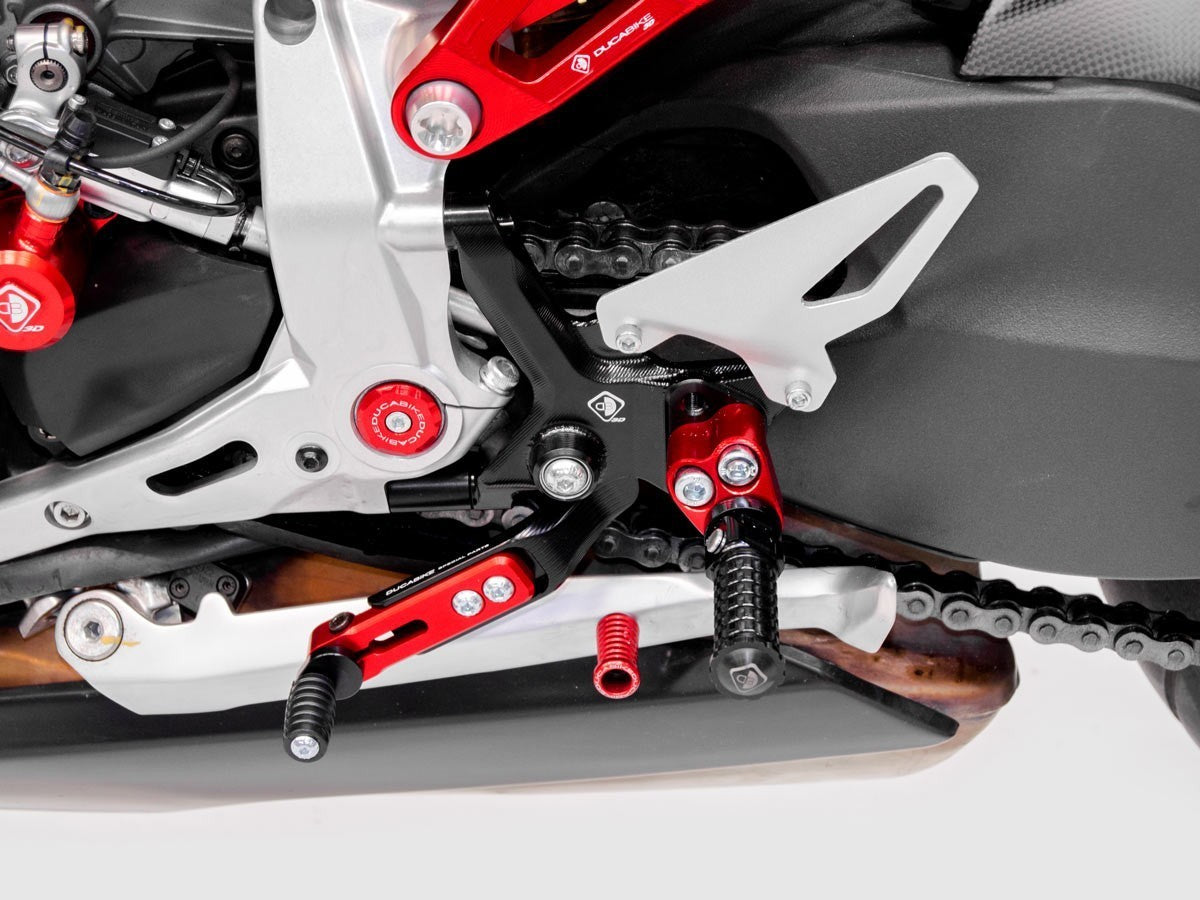 DBK Rearset Adjustable Ducati Streetfighter V2 2022-2024 - Adventure Parts