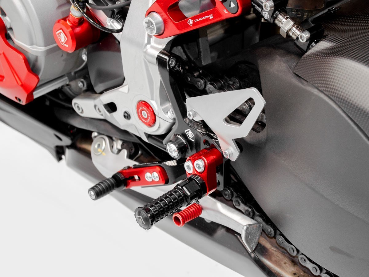 DBK Rearset Adjustable Ducati Streetfighter V2 2022-2024 - Adventure Parts