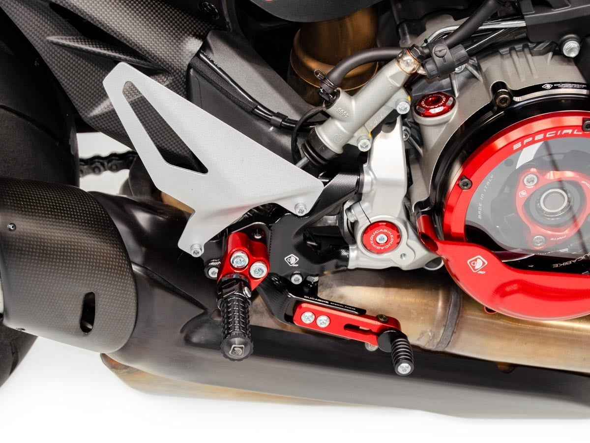 DBK Rearset Adjustable Ducati Streetfighter V2 2022-2024 - Adventure Parts