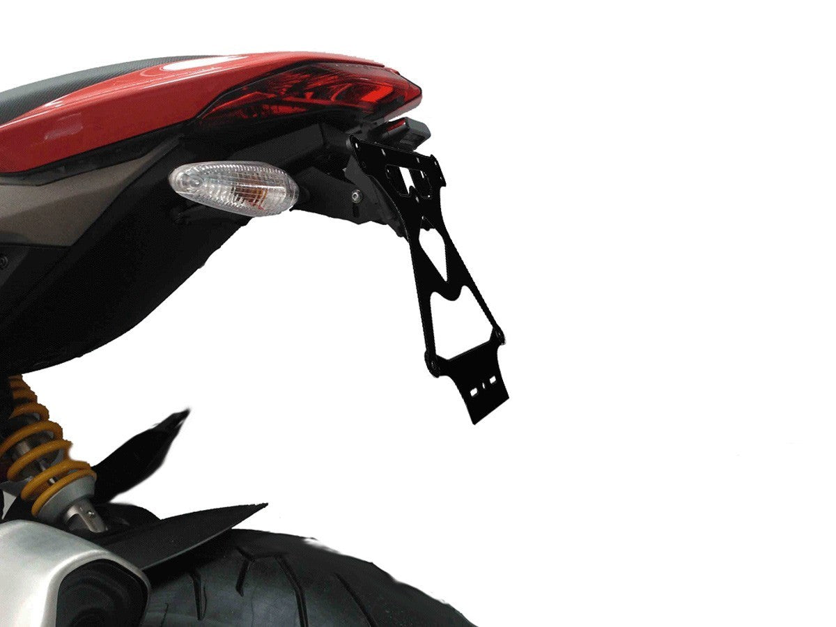 DBK Plate Holder Adjustable License Ducati Hypermotard 2013-2018 - Adventure Parts